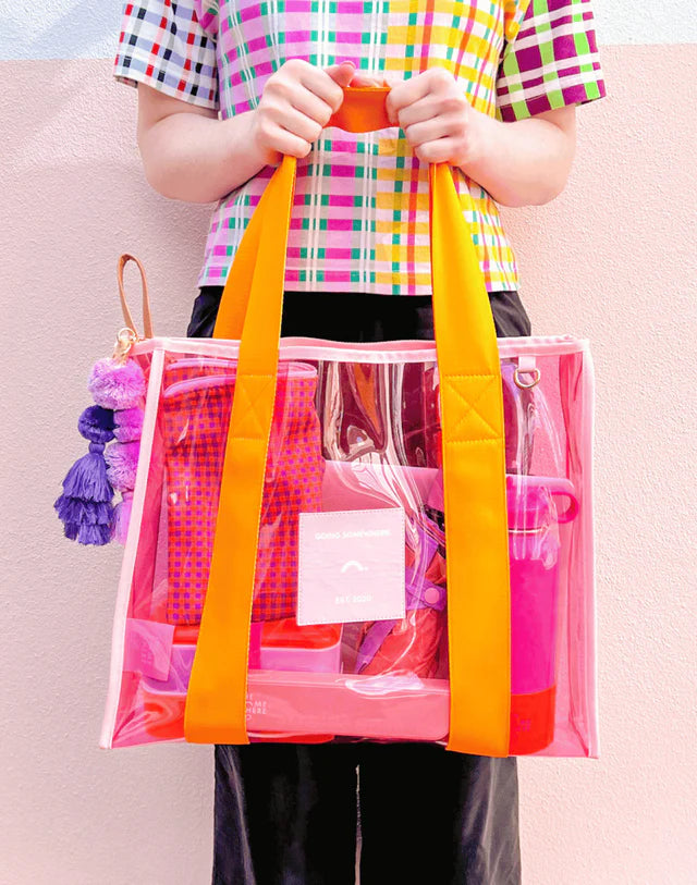 Orange and Pink Cheeky Tote-Fashion-Little Fish Co.