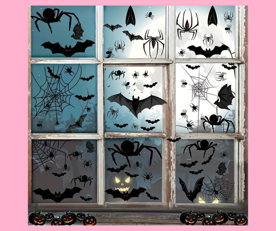 113 piece classic Halloween window stickers-Fun-Little Fish Co.