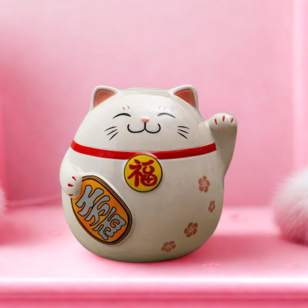 Lucky Cat Coin Bank 7inch-Top 30 Decor-Little Fish Co.