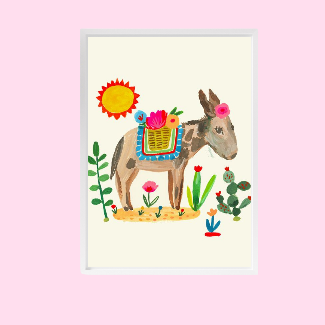 Donkey Print - A4-Fun-Little Fish Co.