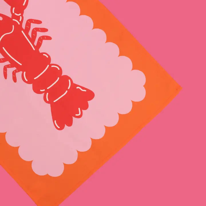 Lobster Scallop Tea Towel-New Arrivals 2025-Little Fish Co.