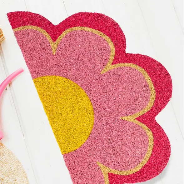 Pink Flower doormat-New Arrivals 2025-Little Fish Co.