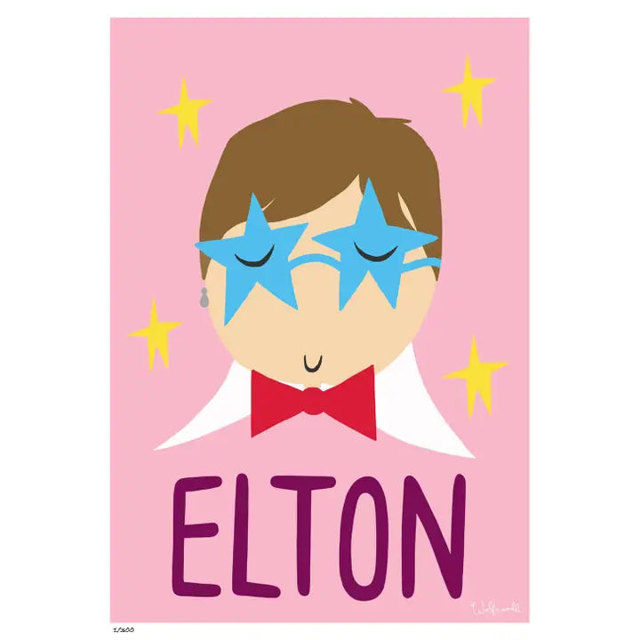 Wolfnoodle Elton print-Little Fish Co.