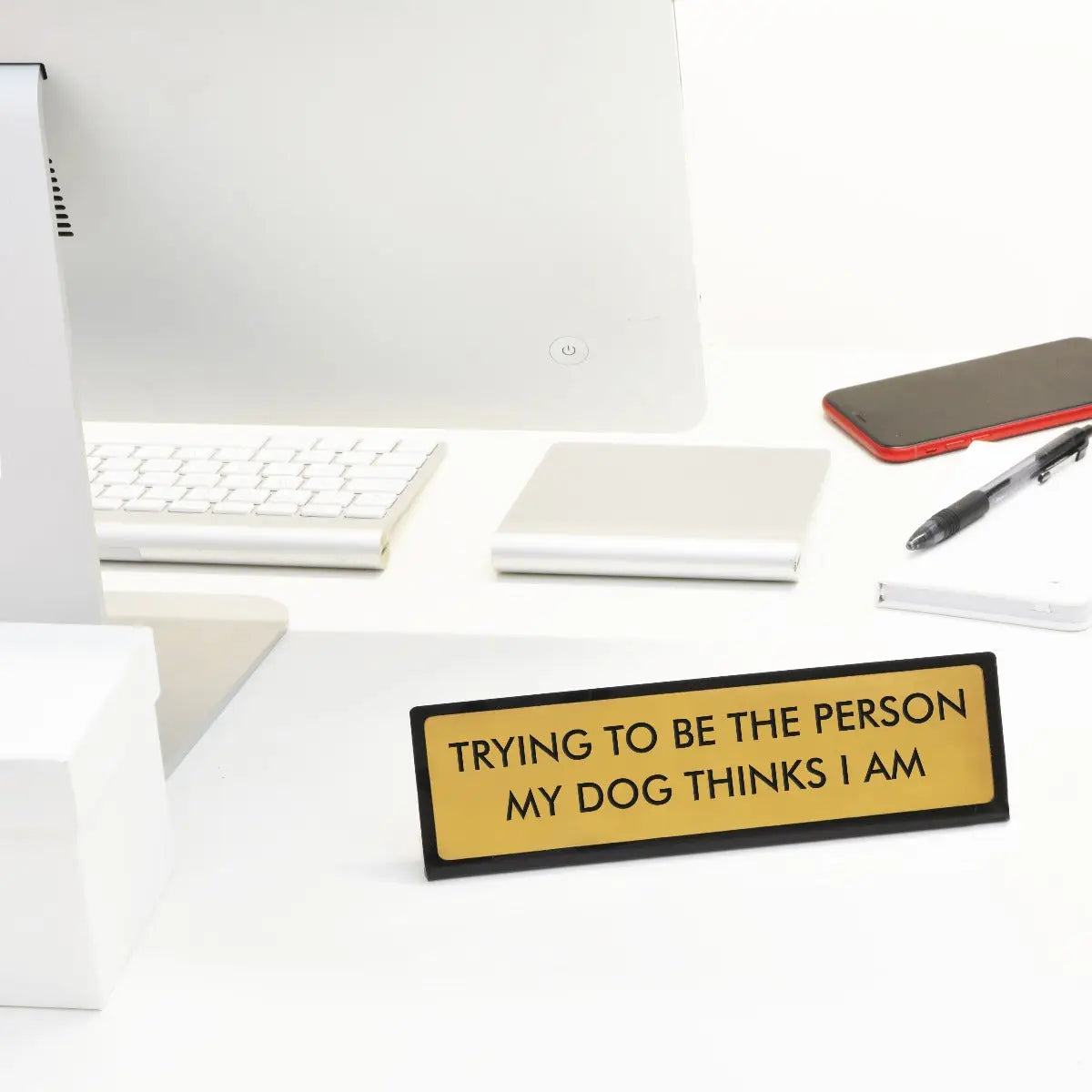 Dog Person Desk Sign