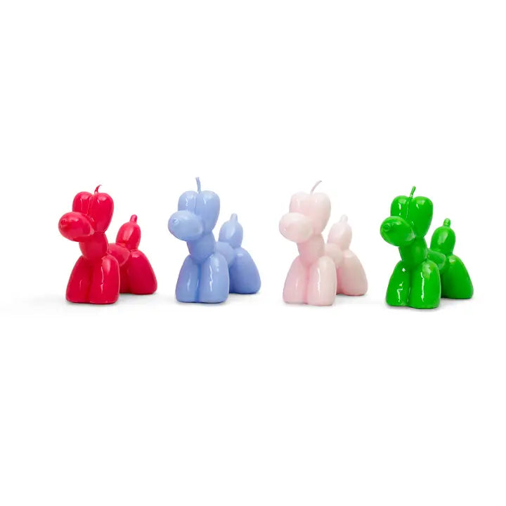 Green Balloon dog Candle-Top 30 Party-Little Fish Co.