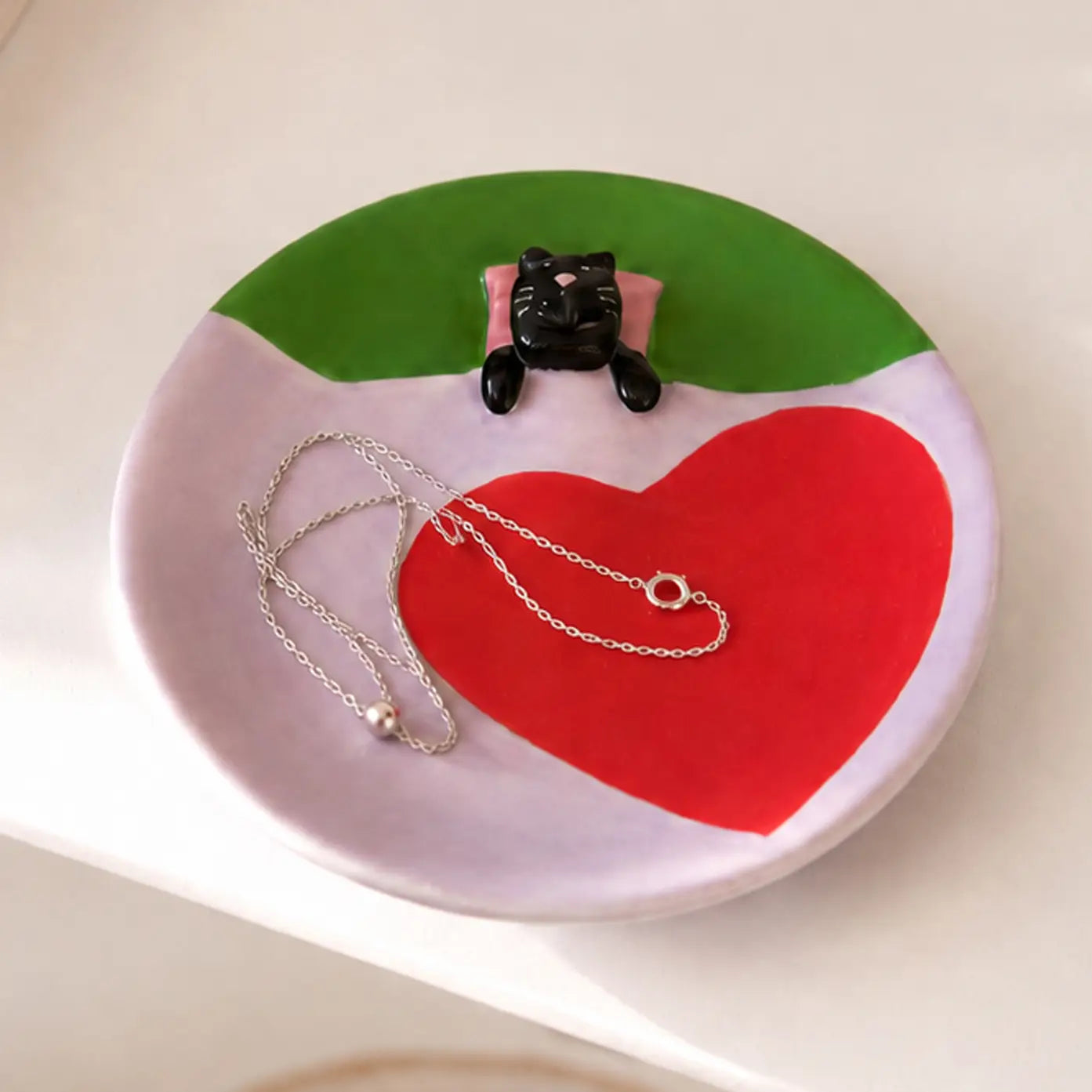 Loving Cat trinket dish