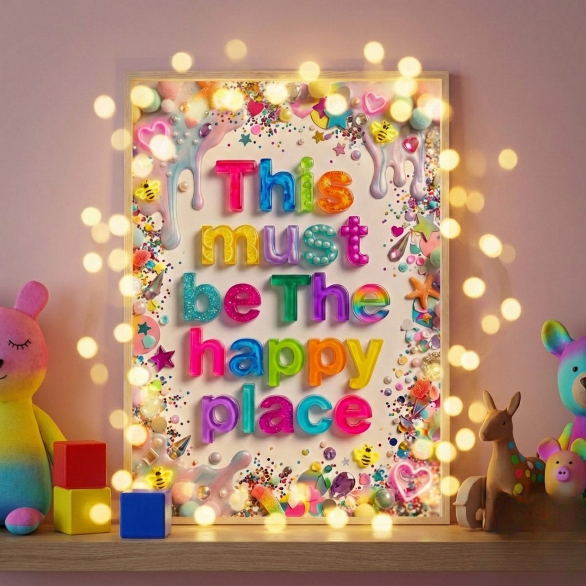 This Must Be The Happy Place - Collage Print