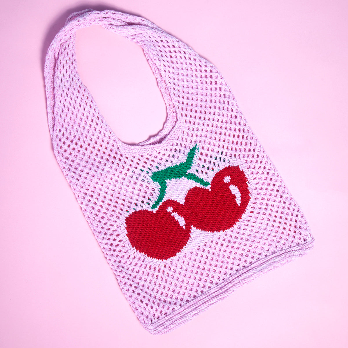 Crochet Cherry Shopper - Colours assorted-Fashion-Little Fish Co.