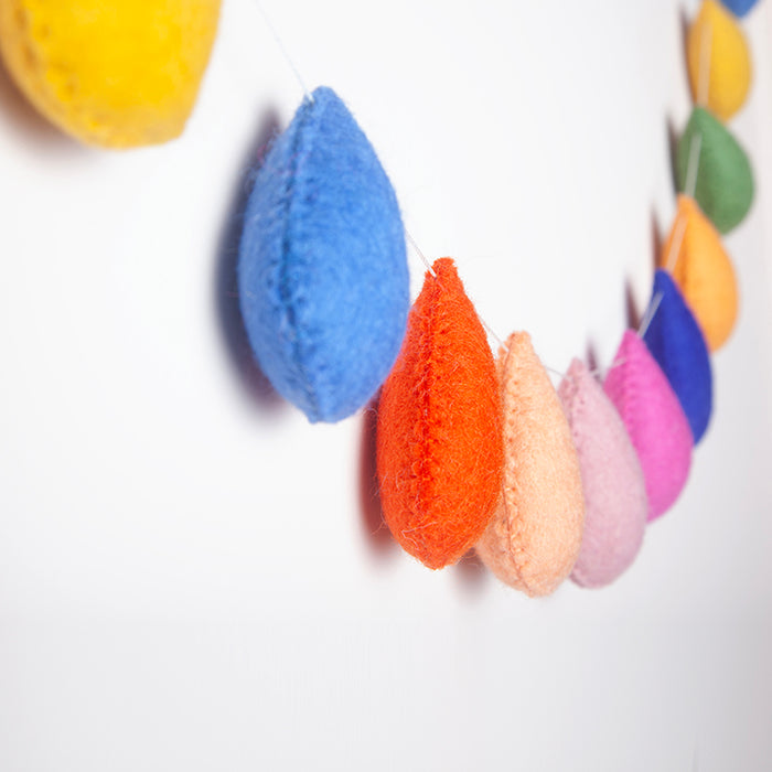 Felt Droplet garland -Jelly Bean-Fun-Little Fish Co.