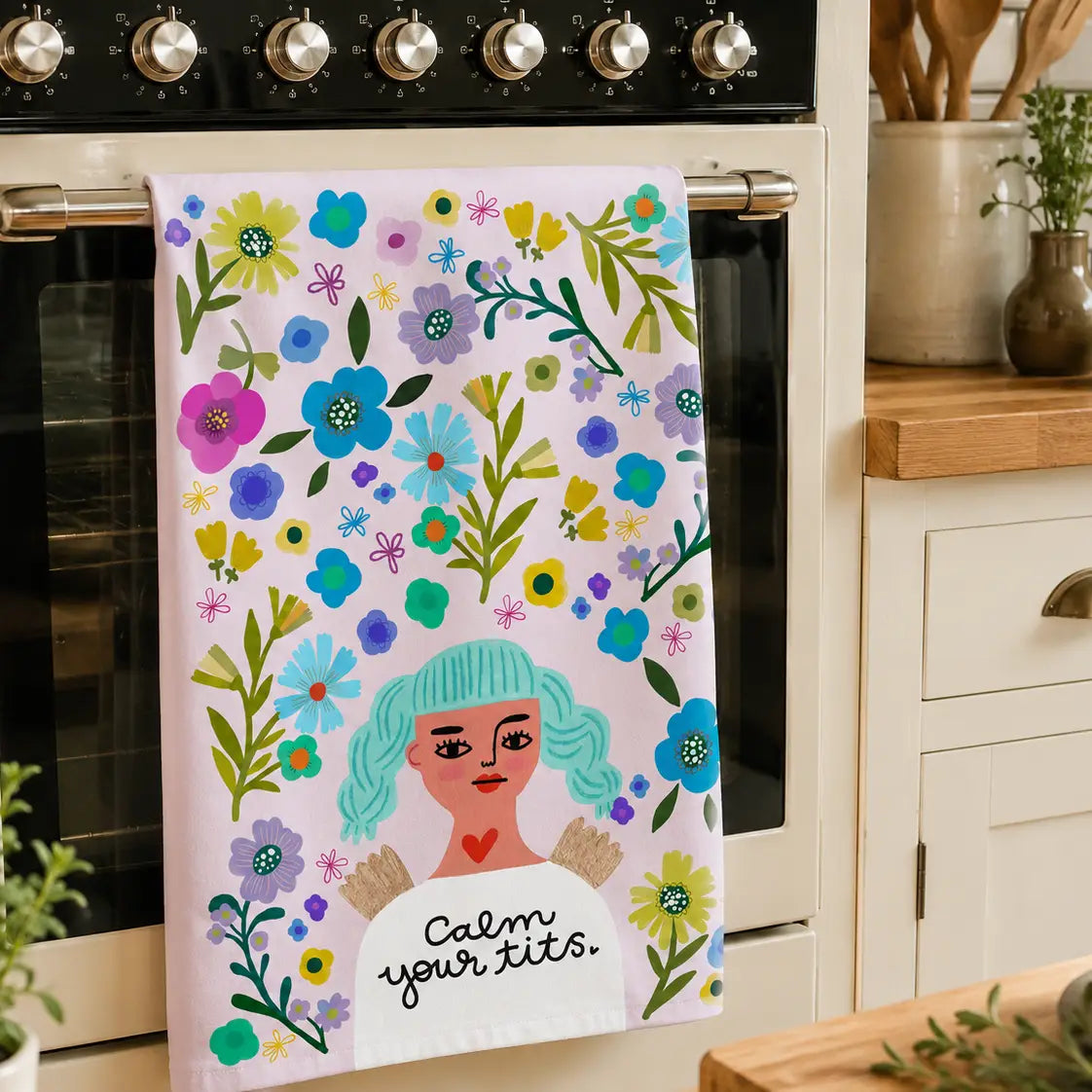 Calm your ... Dish towel