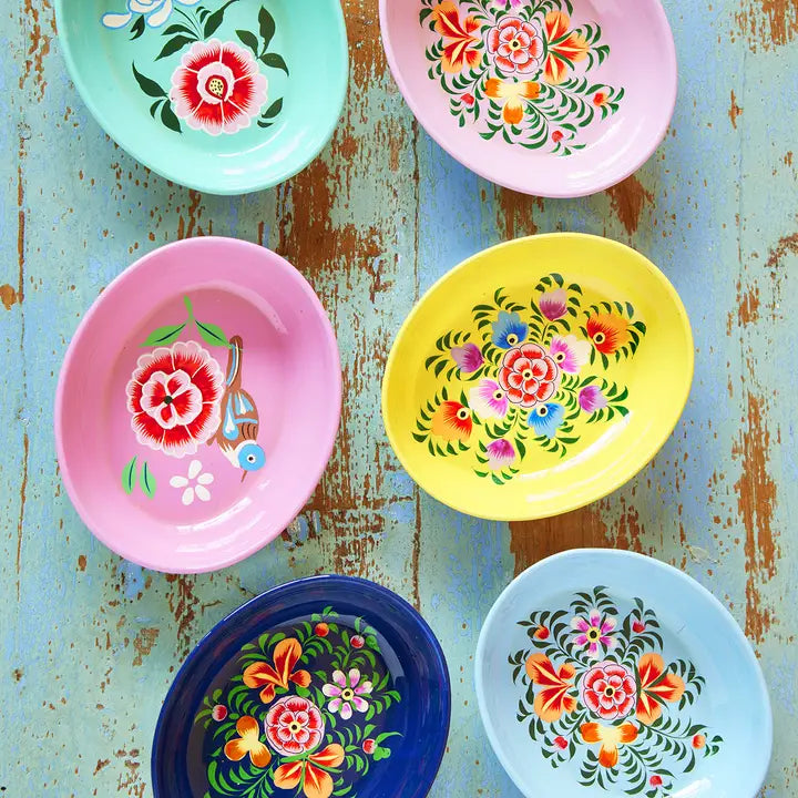 Hand painted trinket dish - colors selected at random-Little Fish Co.