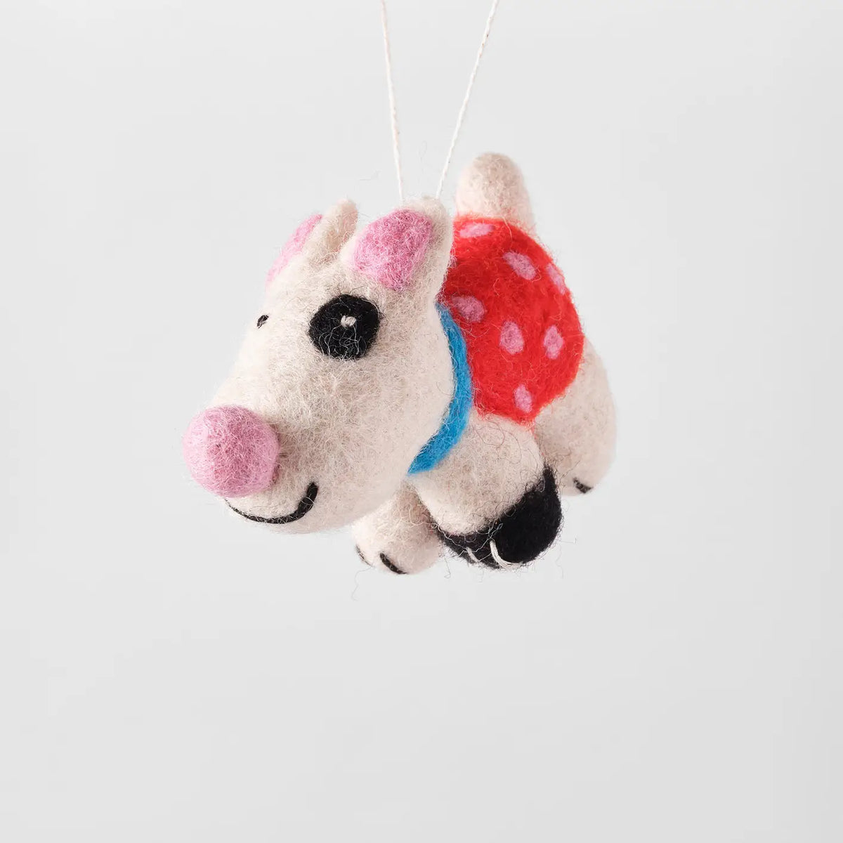 Luna Dog Hanging Felt Ornament