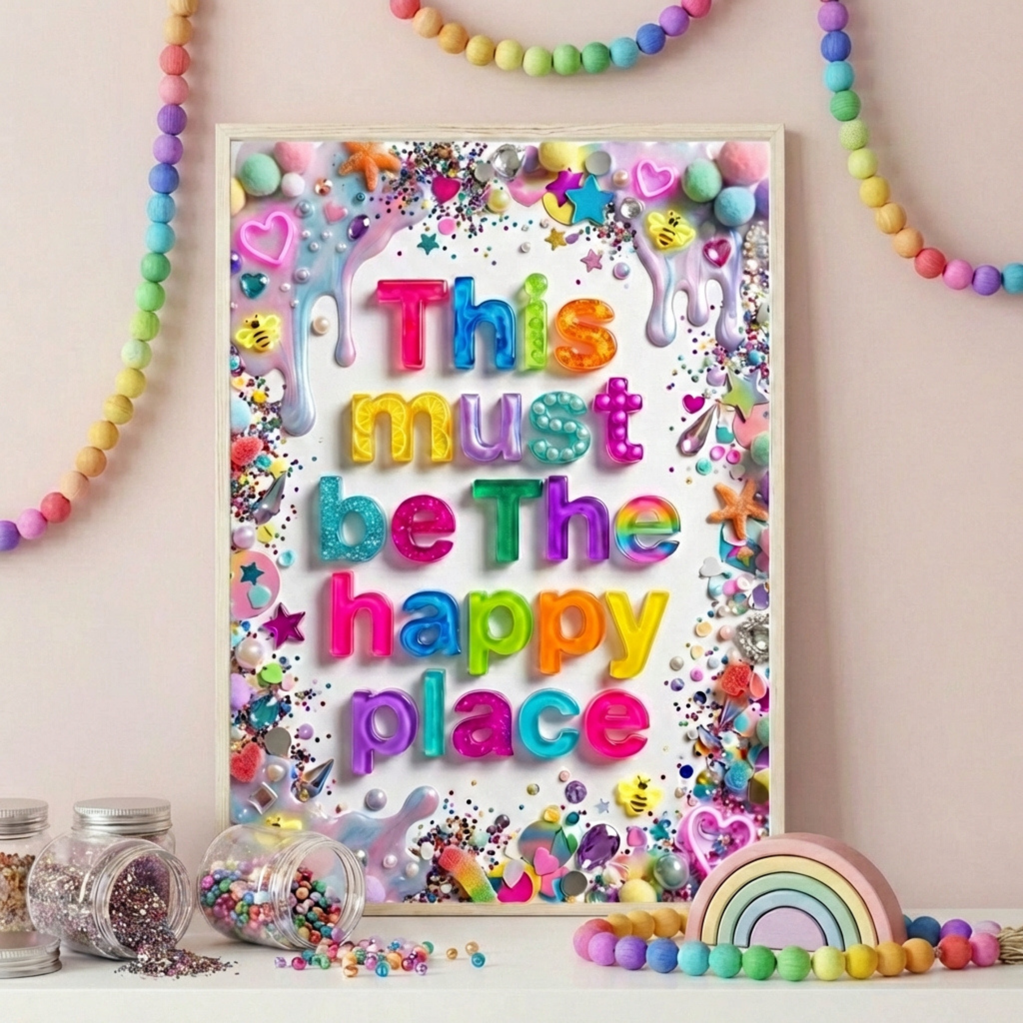 This Must Be The Happy Place - Collage Print