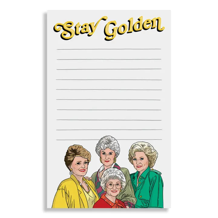 Stay Golden Girls notepad-Little Fish Co.