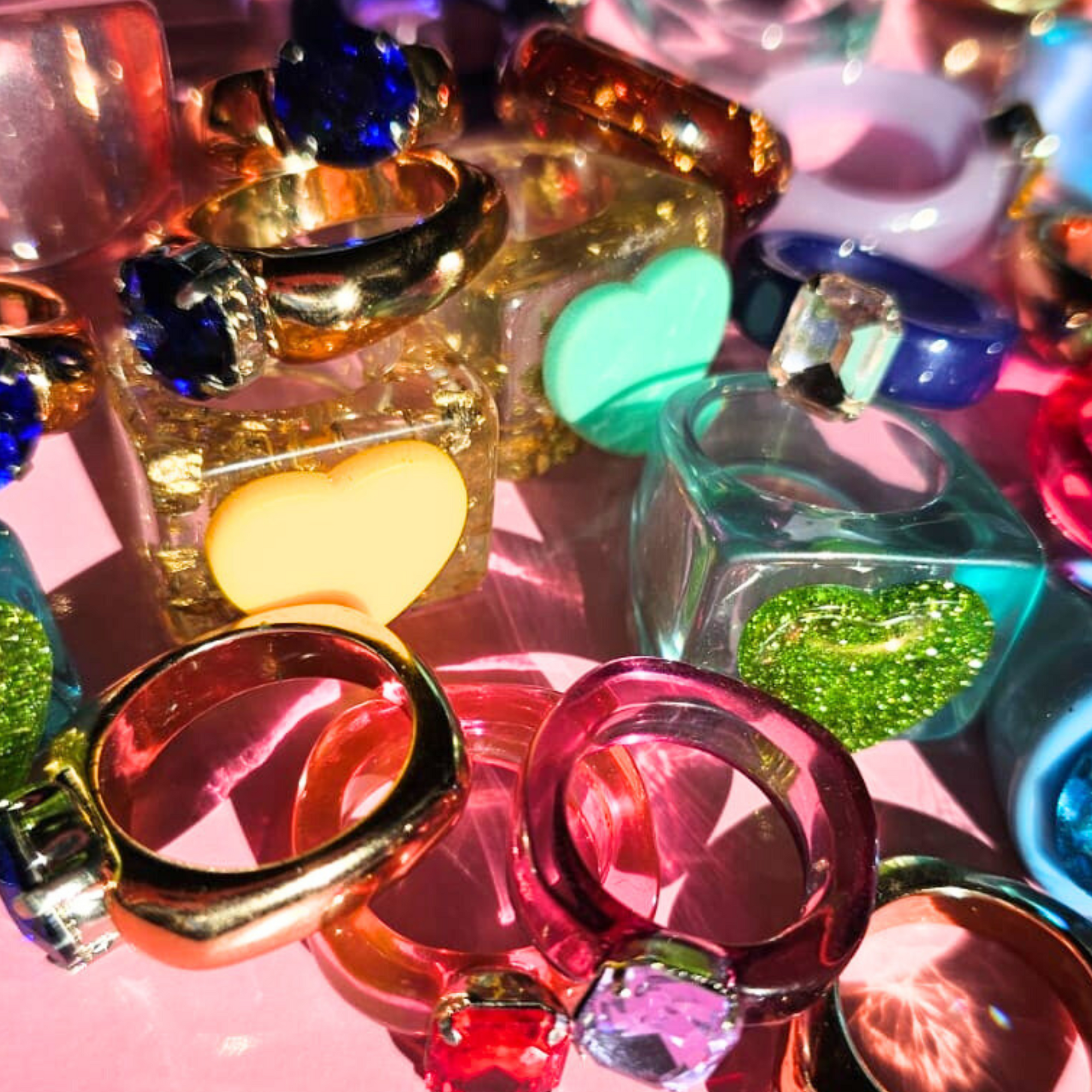 Various fashion rings - colours and styles assorted-Little Fish Co.