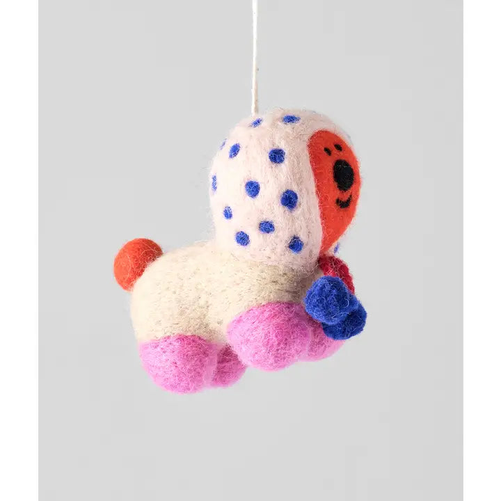 Handmade Pom Pom Pup Hanging Ornament-Top 30 Christmas-Little Fish Co.