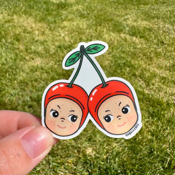 Cherry Babies Angel Sticker-Top 30 Stationary-Little Fish Co.