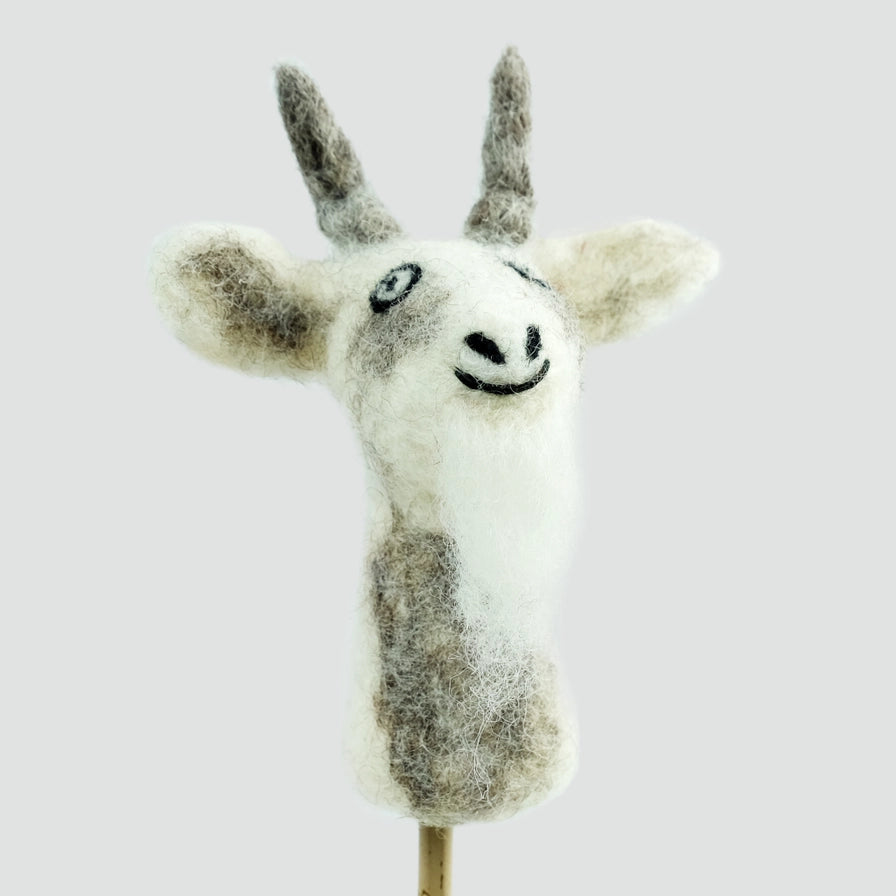 Grey Goat Finger Puppet-Little Fish Co.