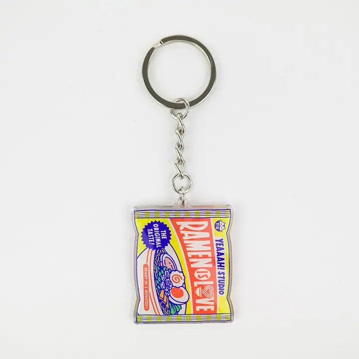 Ramen is Love Keychain in recycled Acrylic-Top 30 Stationary-Little Fish Co.