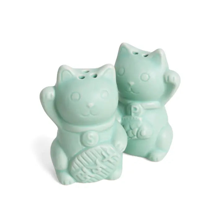 Lucky Cat salt and pepper shakers