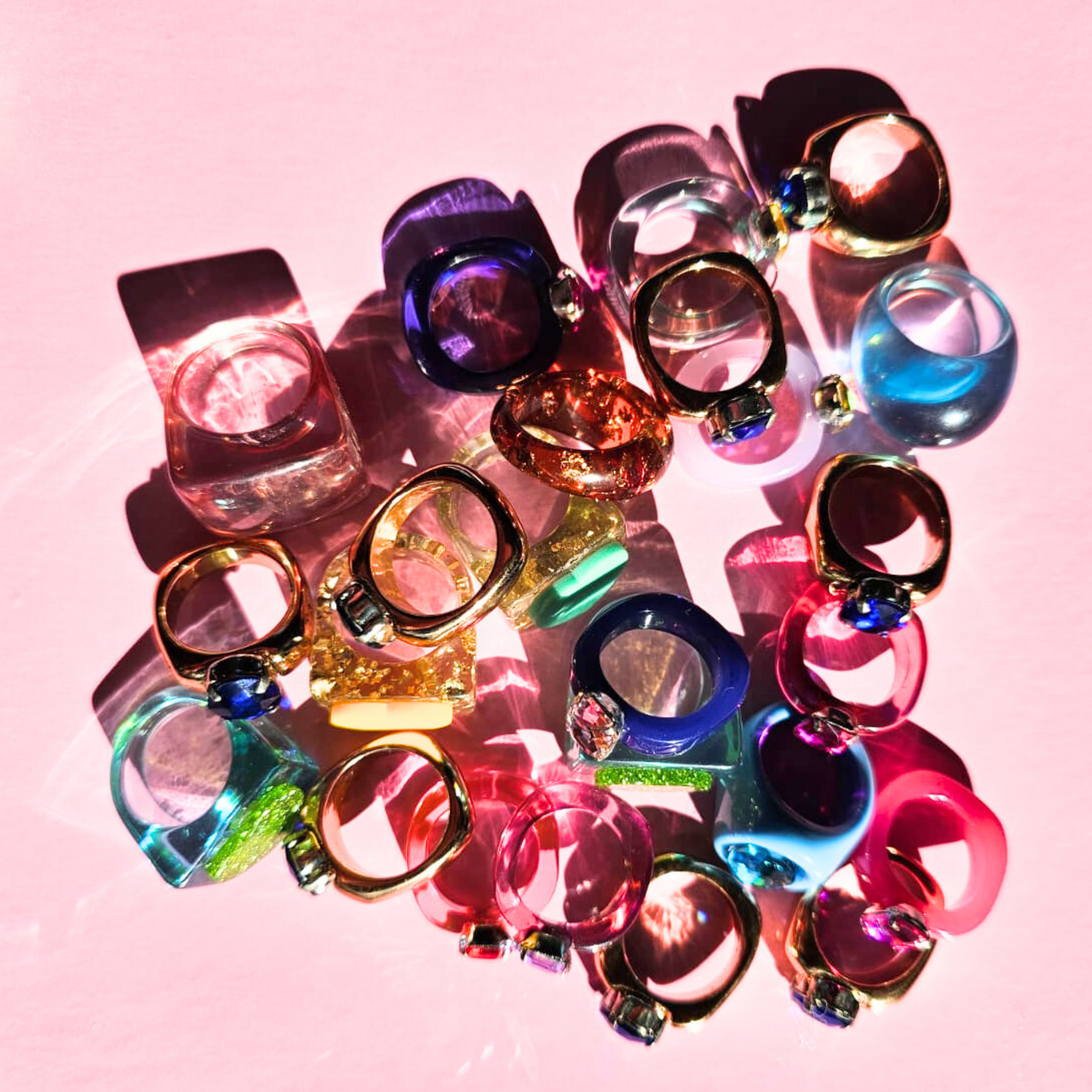Various fashion rings - colours and styles assorted-Little Fish Co.