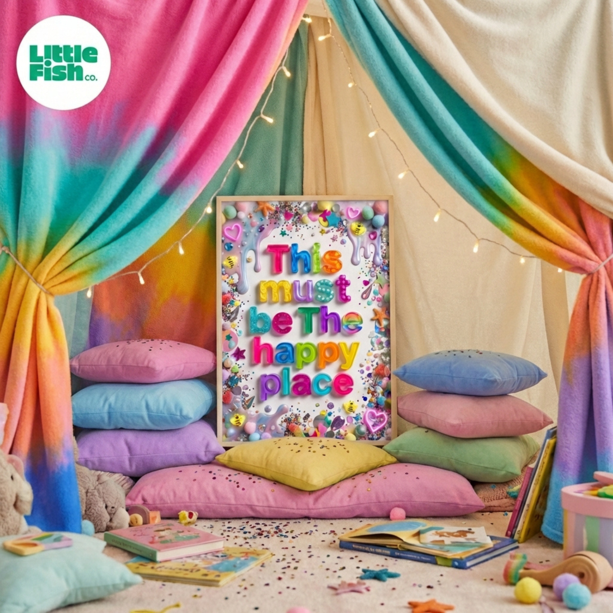 This Must Be The Happy Place - Collage Print