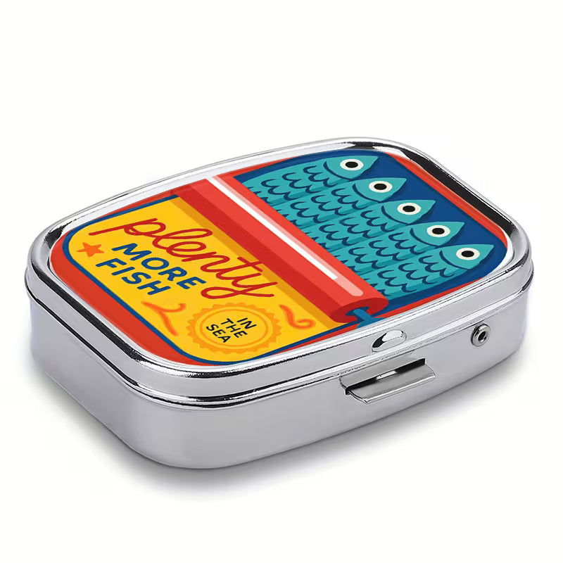 Red Sardine Mini Pill Box