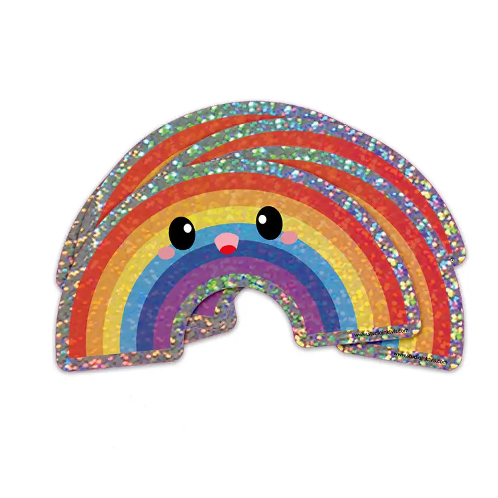 Glitter sticker - Rainbow-Fashion-Little Fish Co.