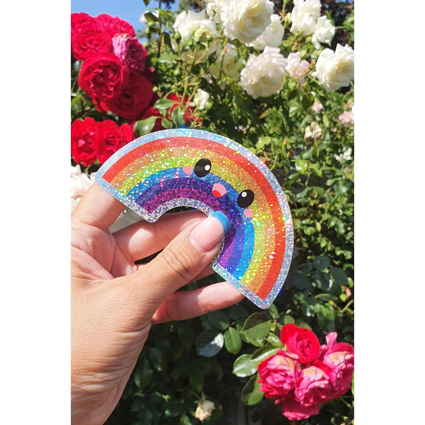 Glitter sticker - Rainbow-Top 30 Stationary-Little Fish Co.