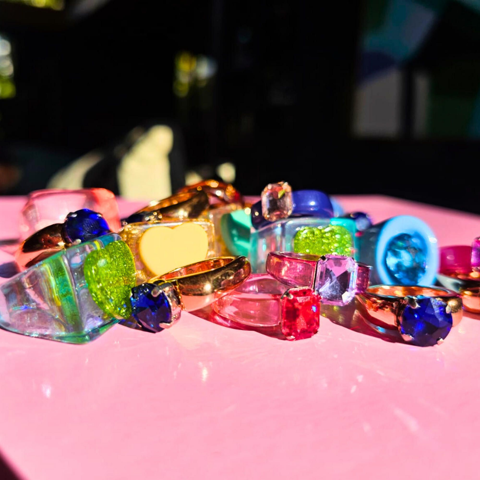 Various fashion rings - colours and styles assorted-Little Fish Co.