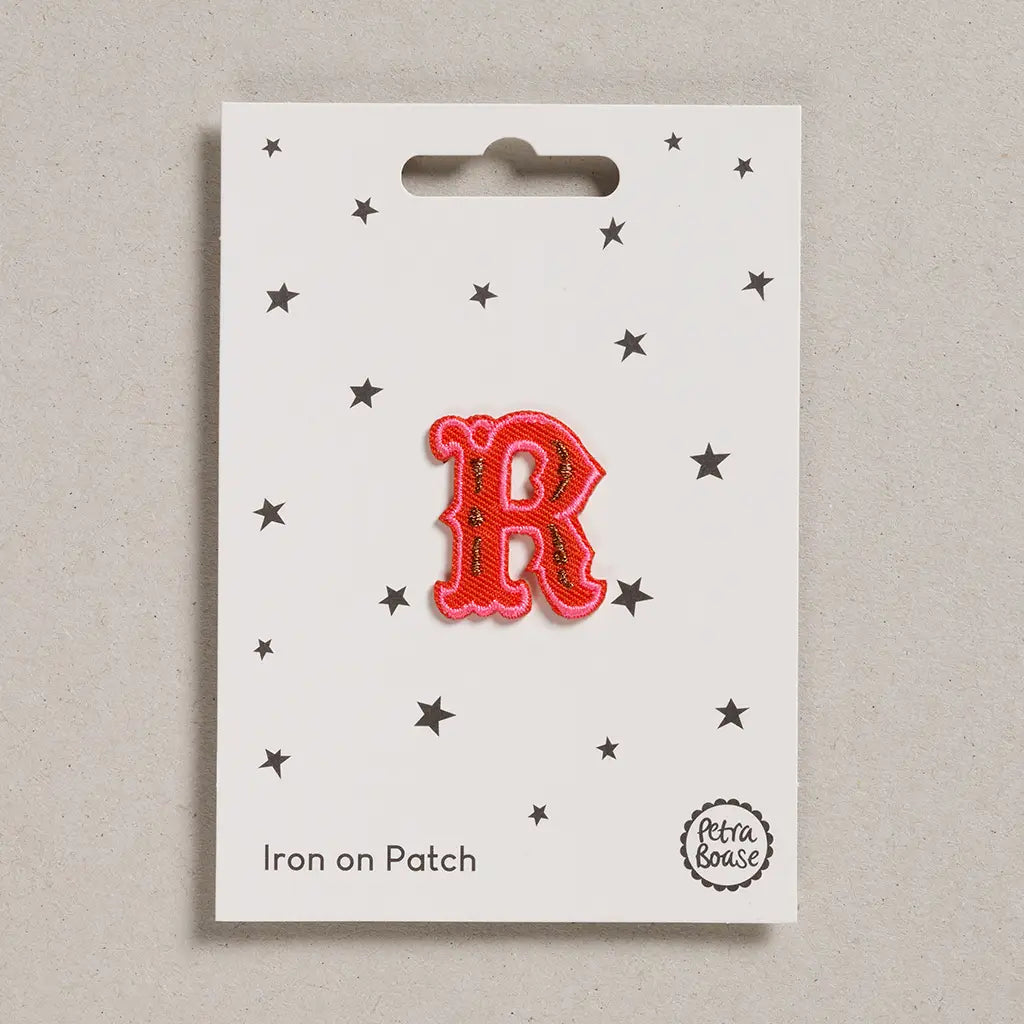 Iron on patch - Letter R-Fun-Little Fish Co.