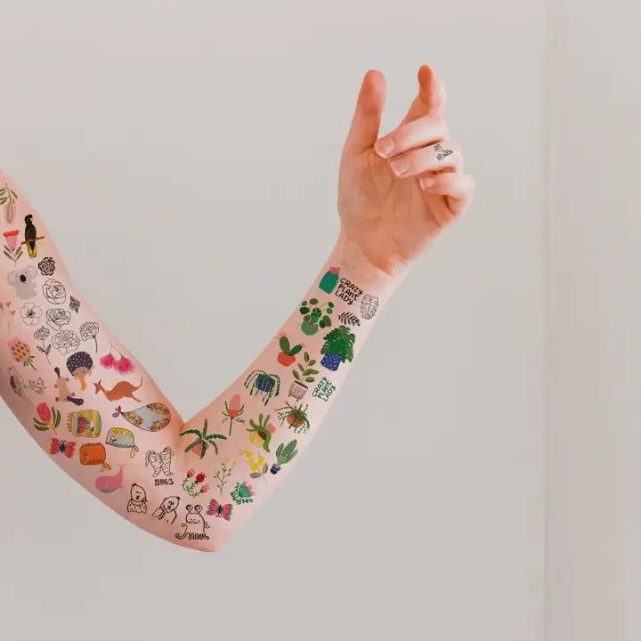 Roller skates temporary tattoo-Little Fish Co.