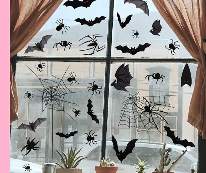 113 piece classic Halloween window stickers-Fun-Little Fish Co.