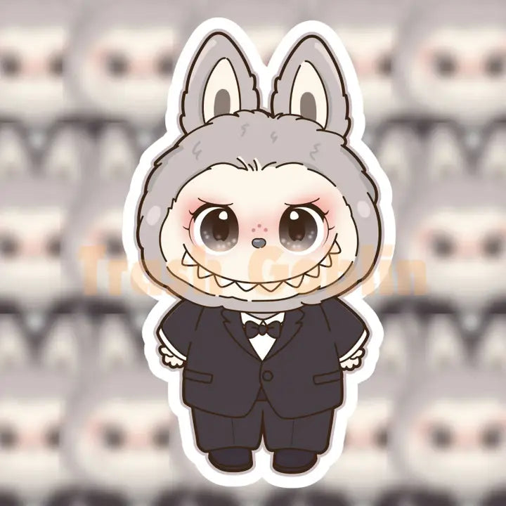 Tuxedo Labubu Vinyl Sticker-Top 30 Stationary-Little Fish Co.
