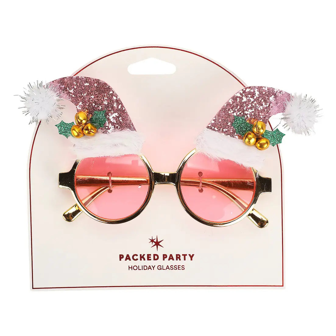 Santa Hat Christmas Glasses