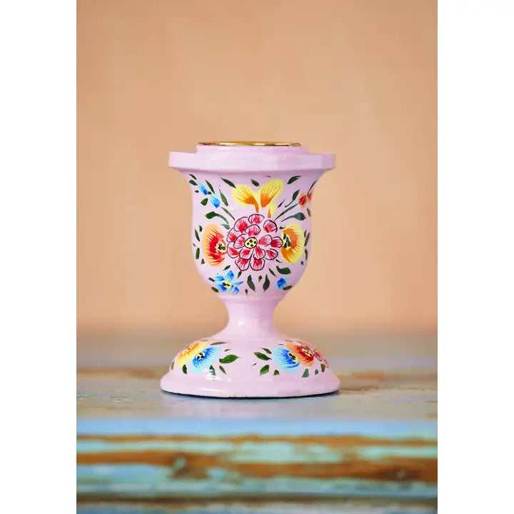 Hand Painted Kashmiri Candlestick - colours selected at random-Top 30 Christmas-Little Fish Co.