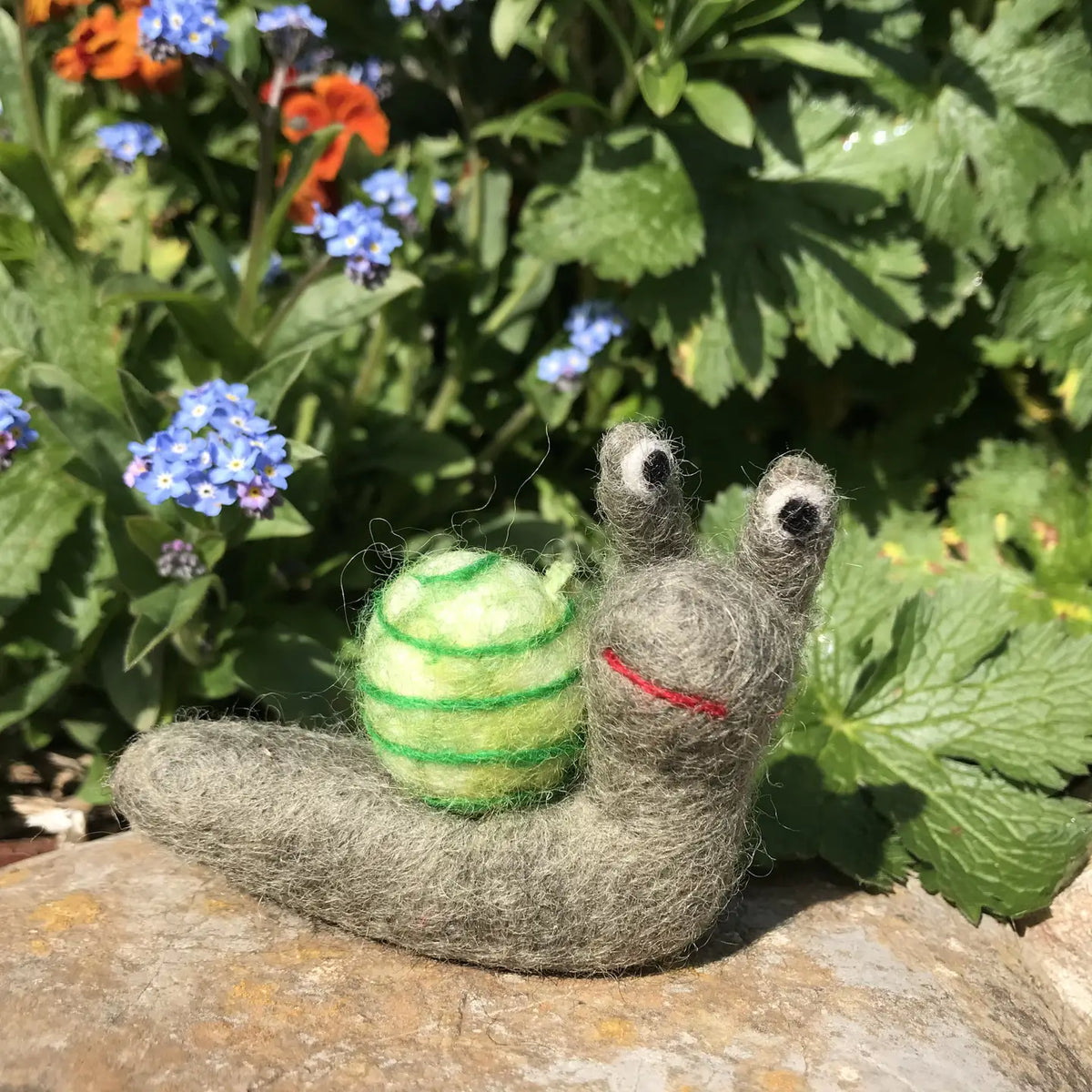 Handmade Shelby snail felt decoration
