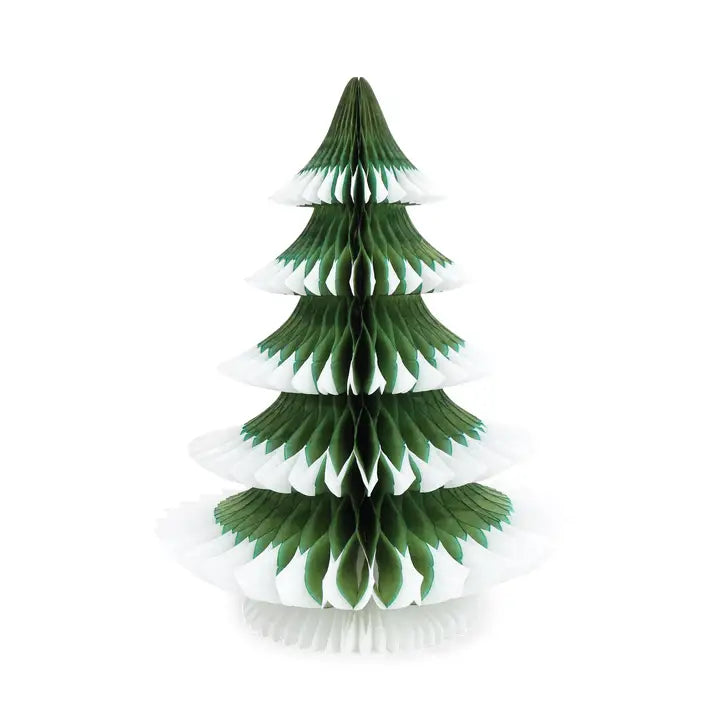 Honeycomb Snow Tipped Christmas tree 25cm-Fun-Little Fish Co.