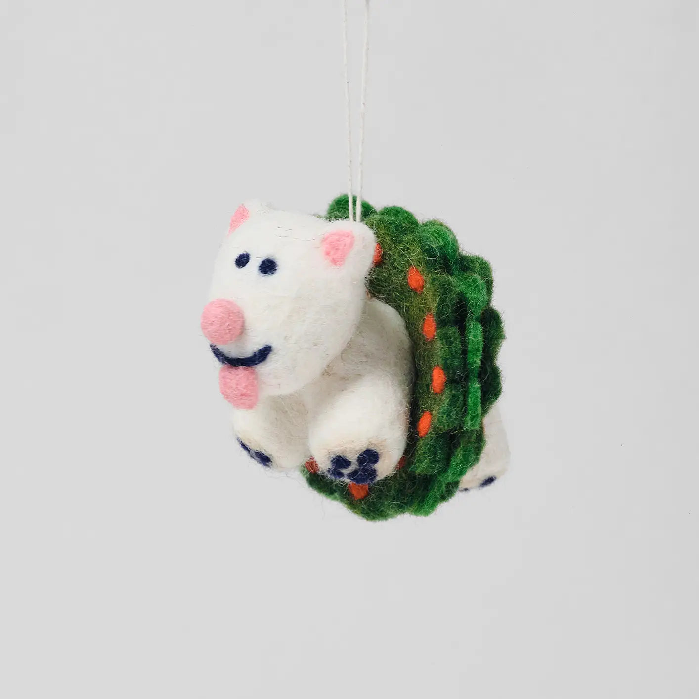 Spud Dog Hanging Felt Ornament