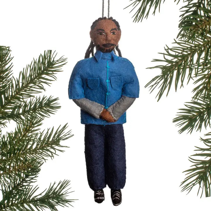 Snoop Dogg felt Ornament-Top 30 Christmas-Little Fish Co.