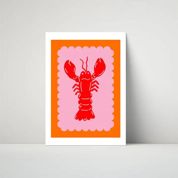 Lobster Scallop Tea Towel-New Arrivals 2025-Little Fish Co.