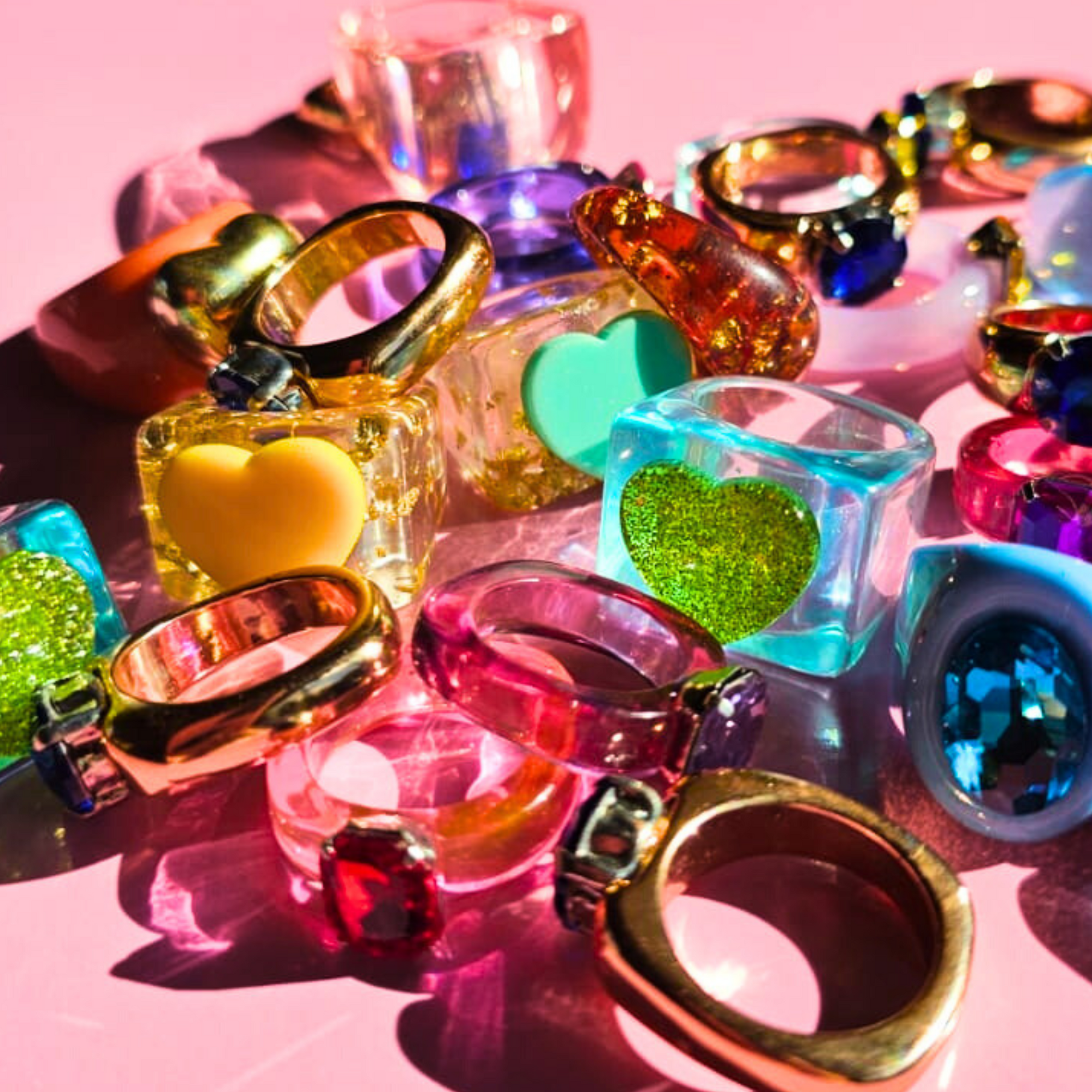 Various fashion rings - colours and styles assorted-Little Fish Co.