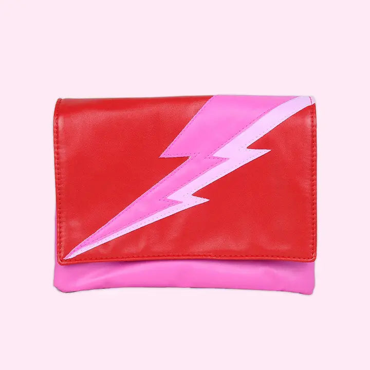 Convertible lightening bolt clutch in Paparazzi-Top 30 Fashion-Little Fish Co.