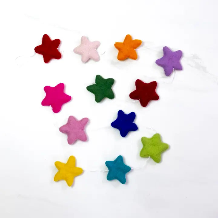 Felt Star Garland-Garlands-Little Fish Co.