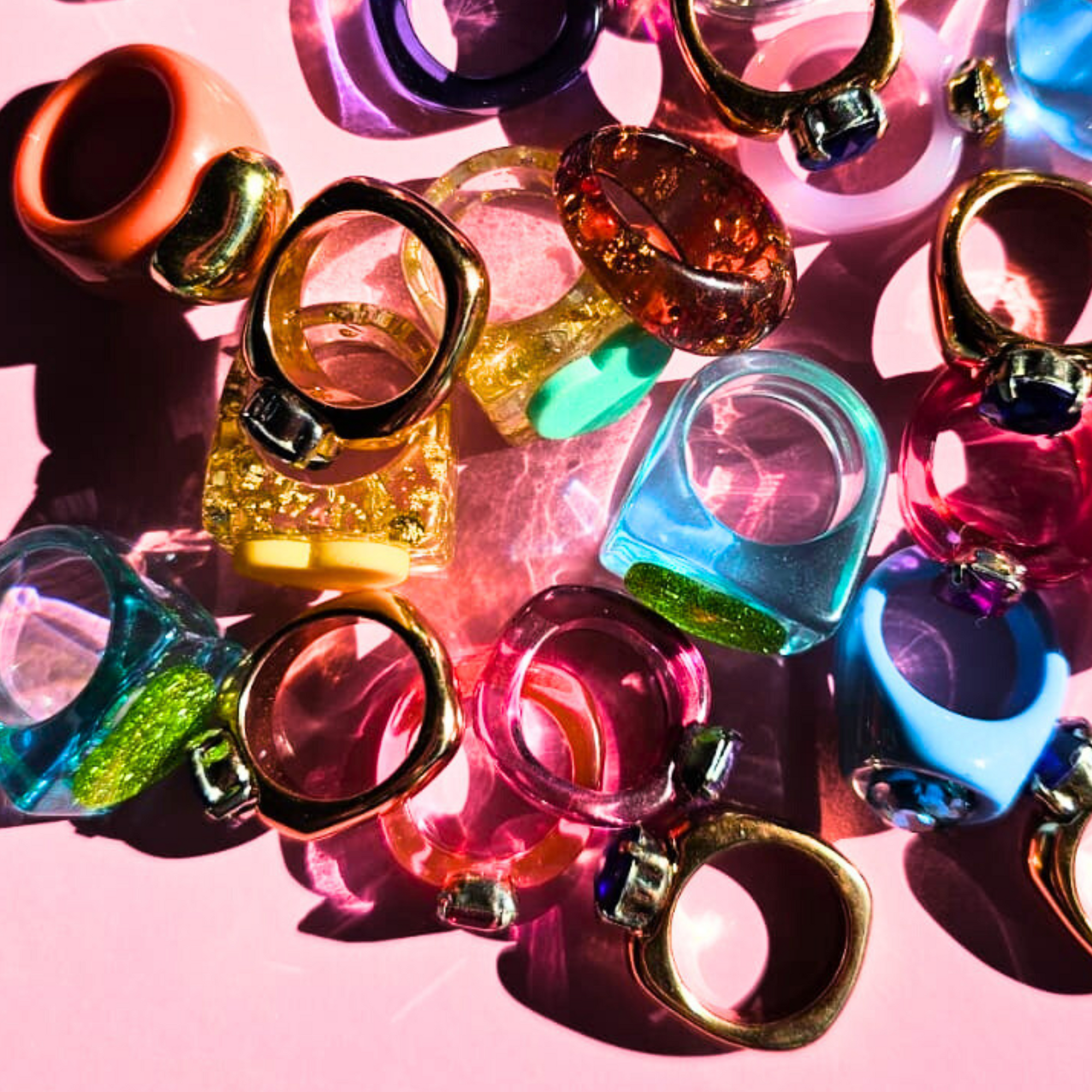 Various fashion rings - colours and styles assorted-Little Fish Co.
