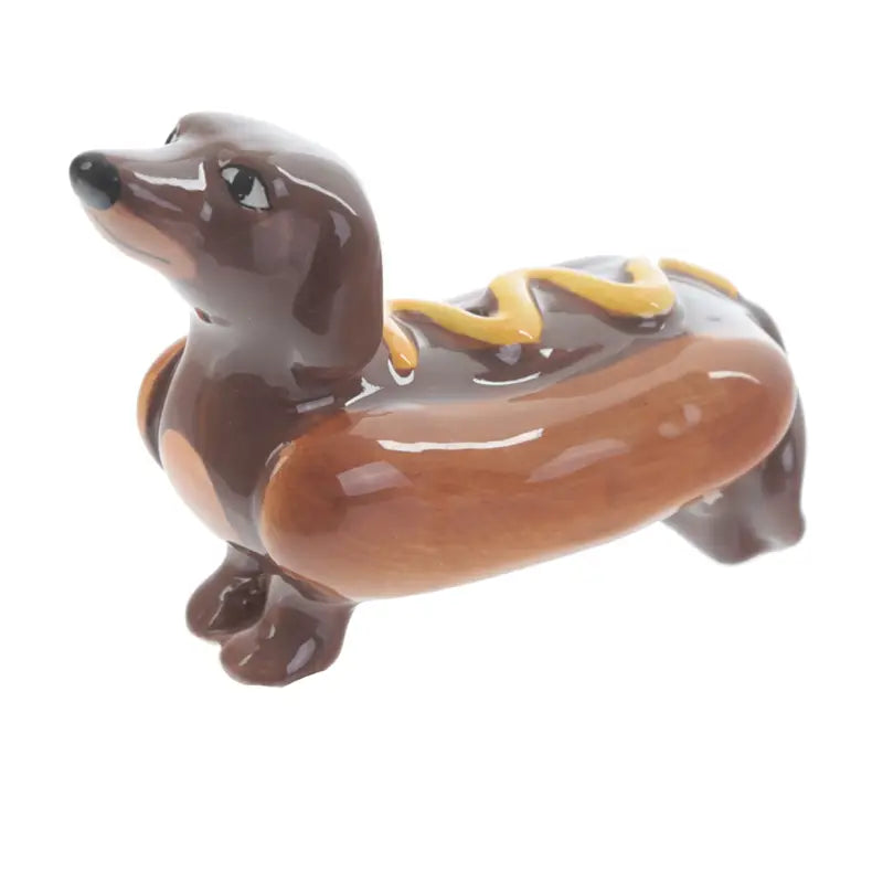Sausage Dog and Mustard salt and pepper shakers