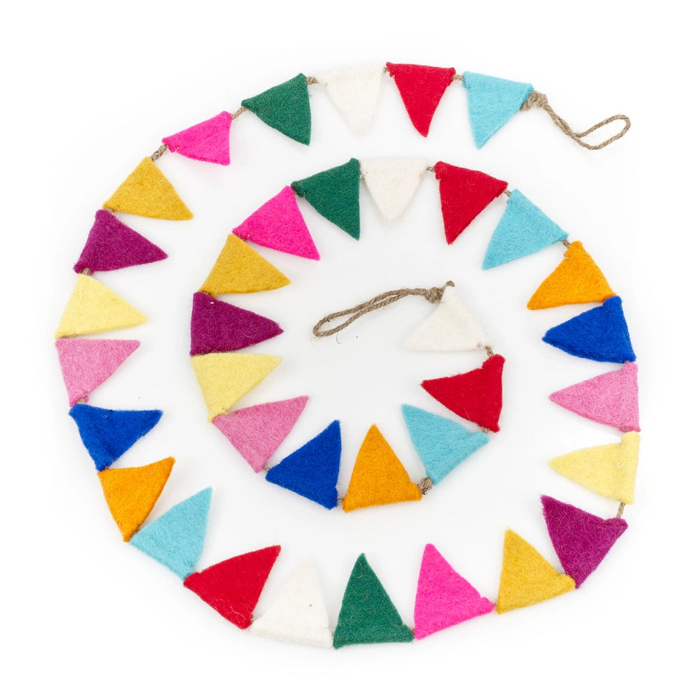 Handmade Felt Mini Festival Bunting-Little Fish Co.