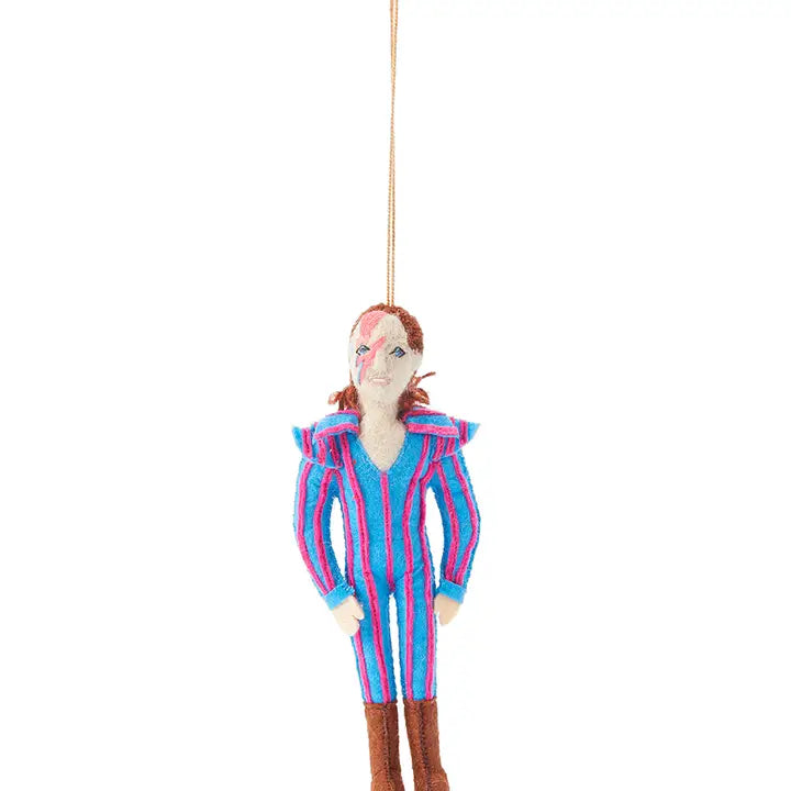 David Bowie Felt Ornament-Top 30 Christmas-Little Fish Co.