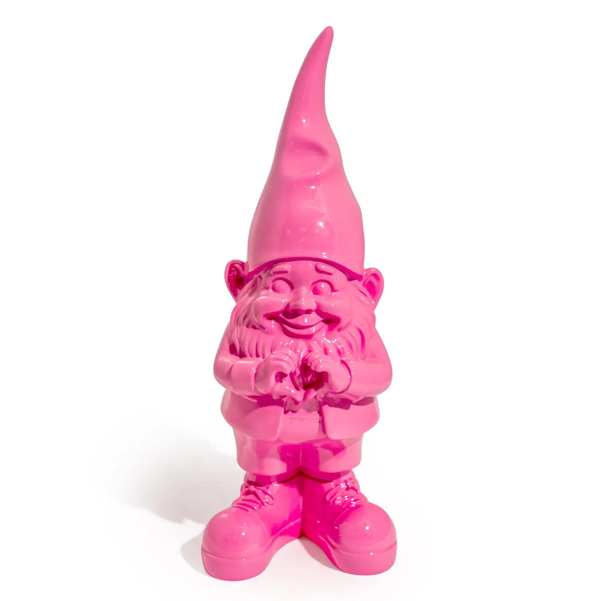 Medium Heart Hands Gnome Pink