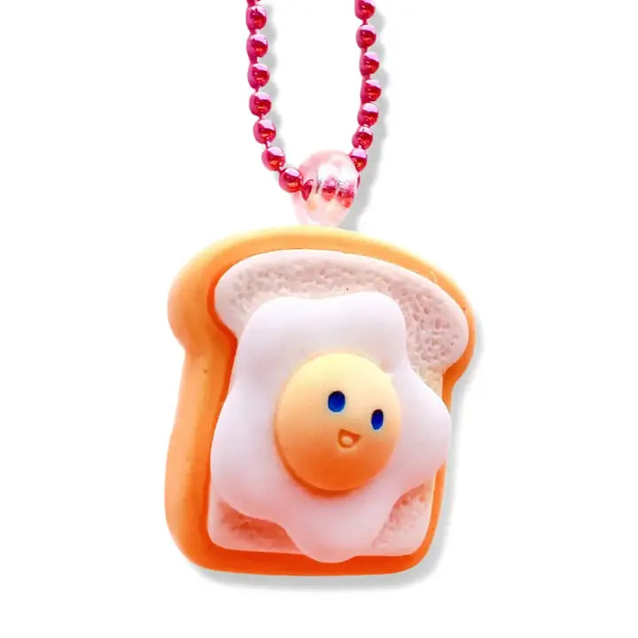 Pop Cutie -Egg on Toast Necklace-Fun-Little Fish Co.